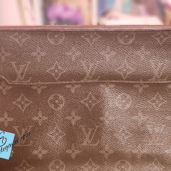 Pre-owned Authentic Louis Vuitton Monogram Pochette Homme Clutch - Picture 8 of 14